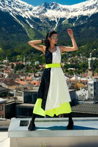 Rebekka Ruetz Fotoshooting im Kaufhaus Tyrol